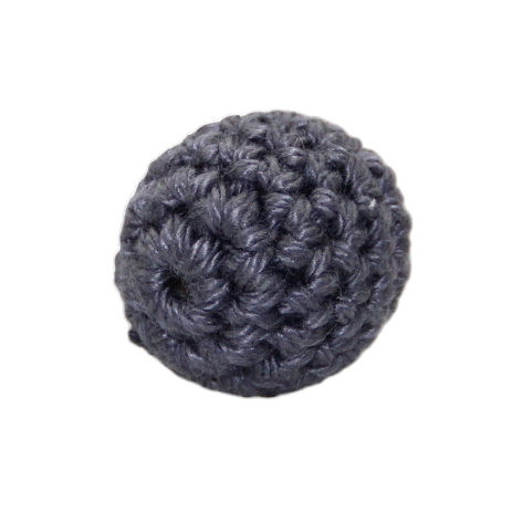 Crochet perle gris foncé