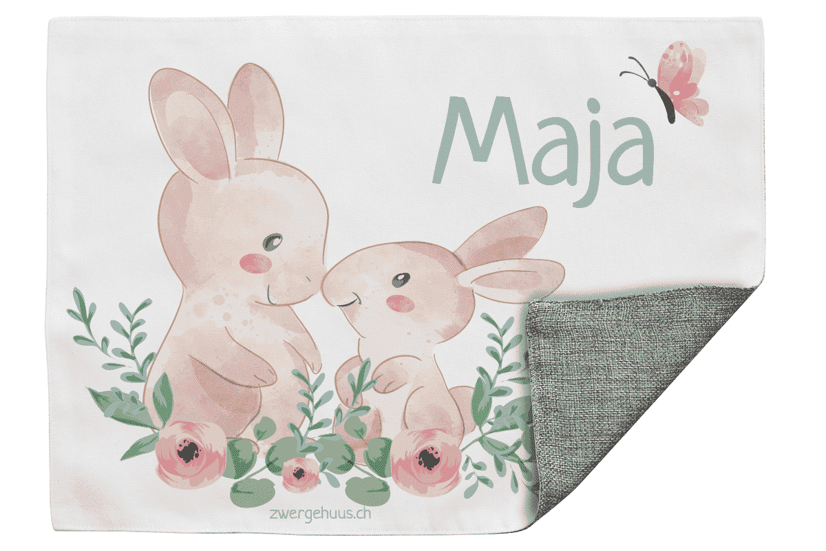 Tableau de tissu Set Bunny