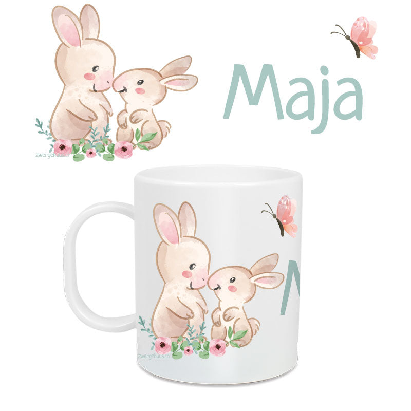 Children's mug large bunny