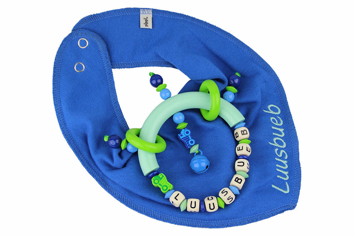 Triangular scarf set grasping toy truck