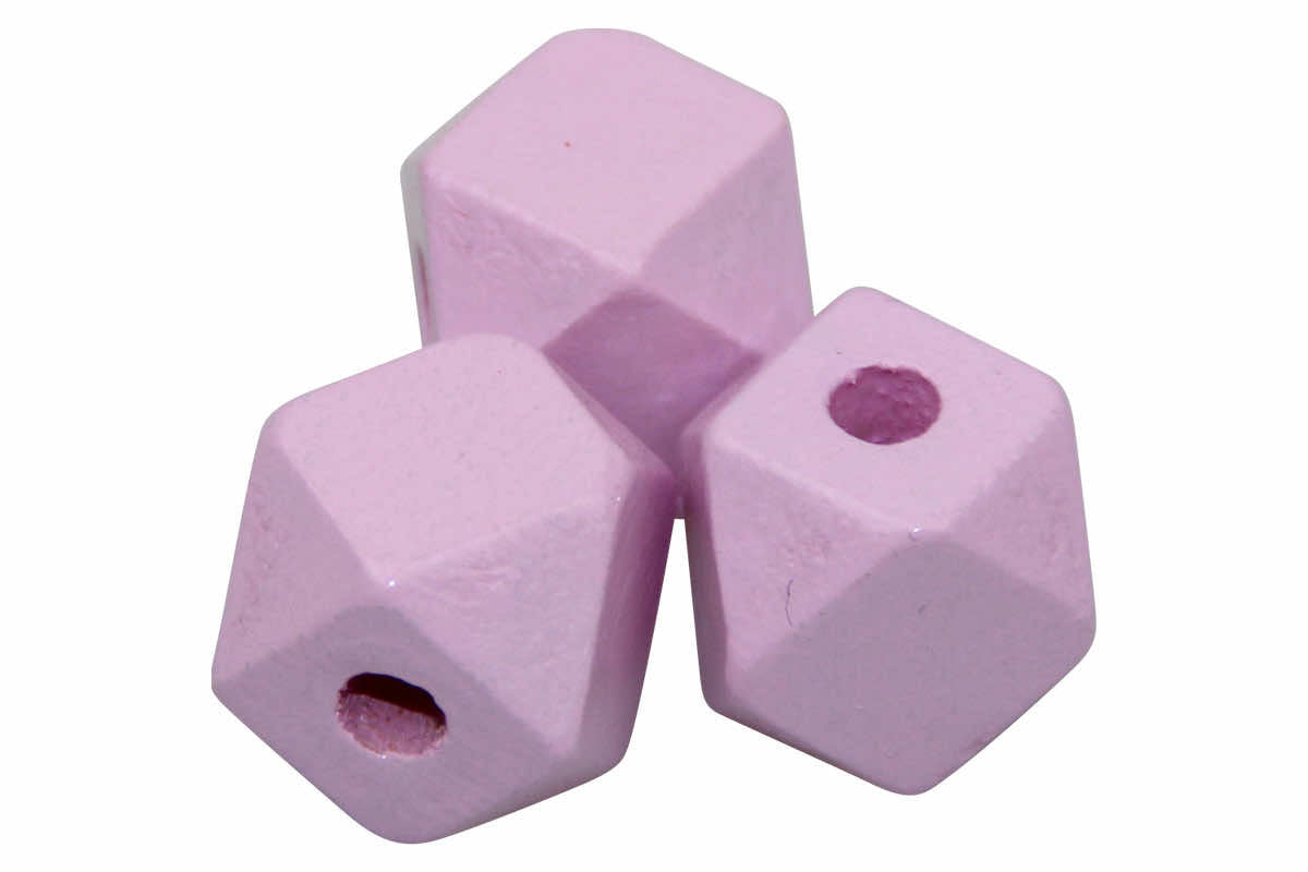 Hexagon bead wood 12mm