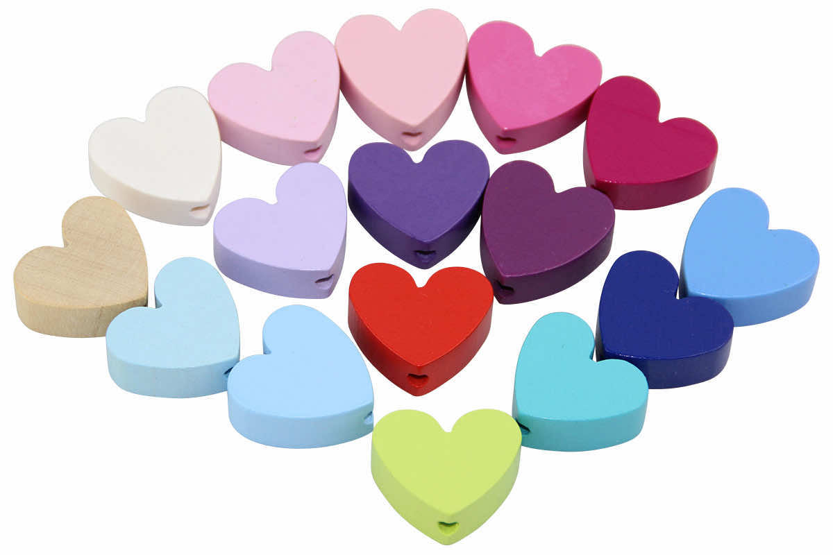 % Motif Pearls Wooden Heart University