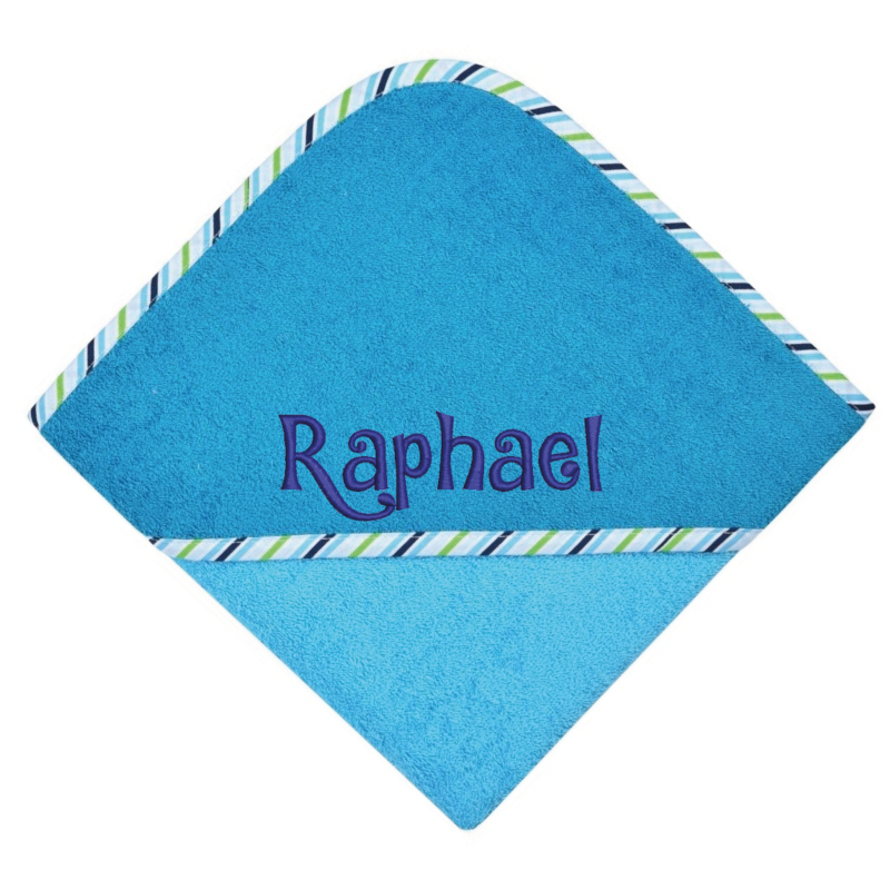 Kapuzenbadetuch mit Name