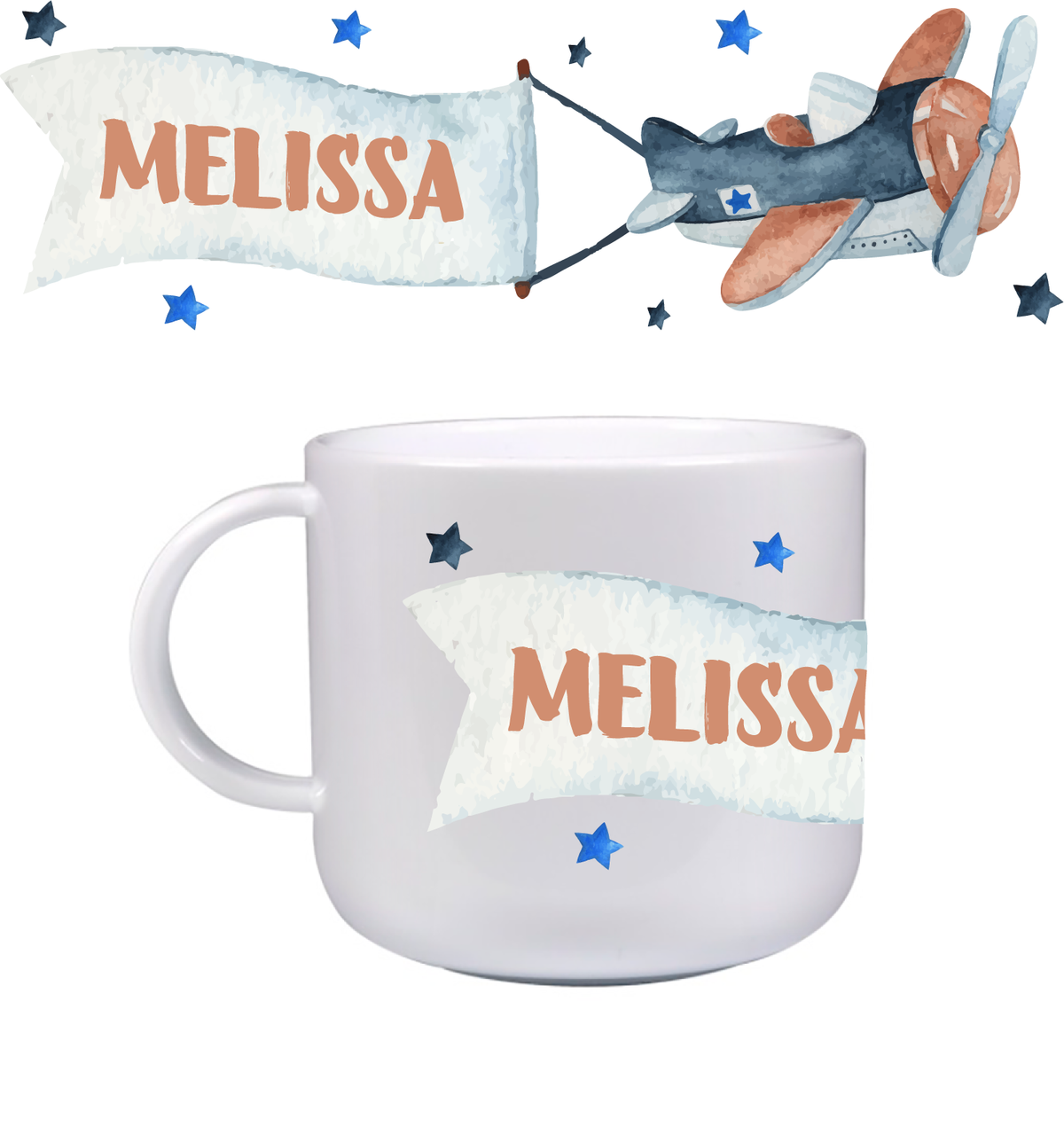 Kindertasse Flugzeug