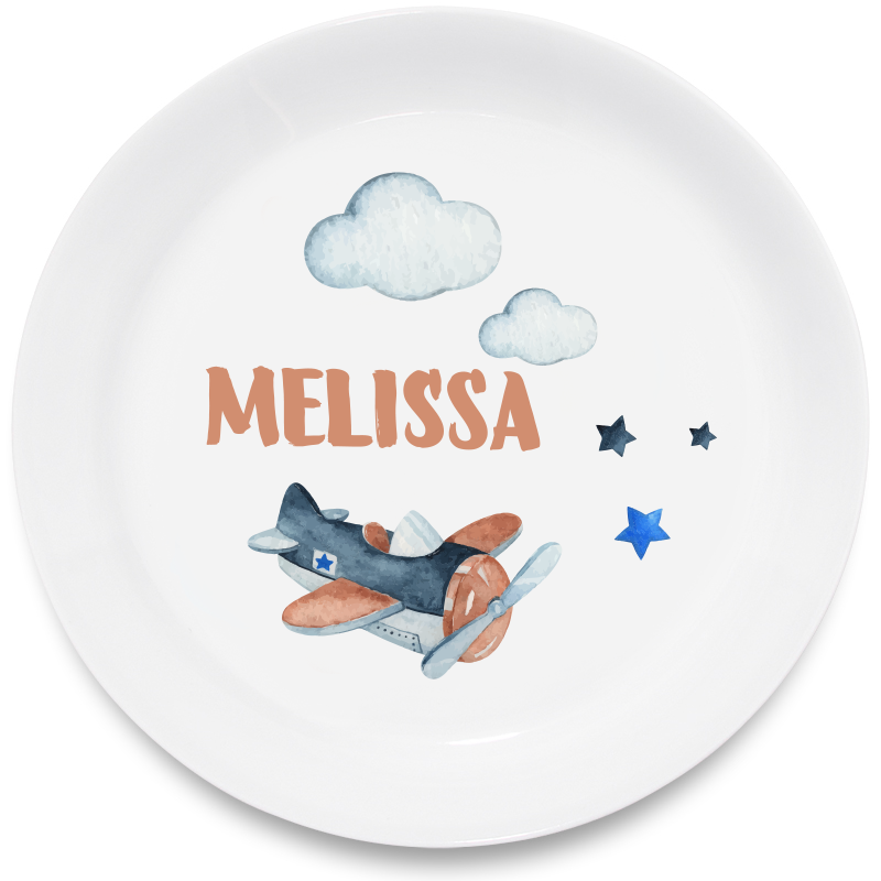 Avion de plaque d'enfant