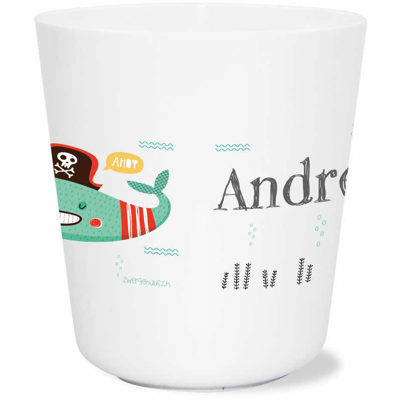Pirate fish drinking cup