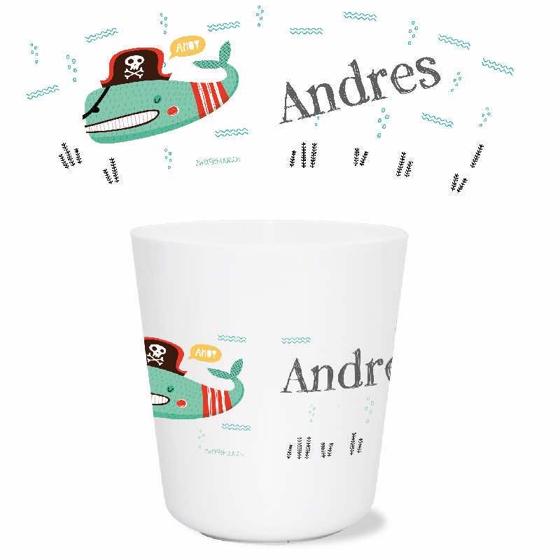 Pirate fish drinking cup