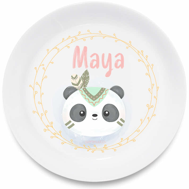 Panda d'assiette pour enfants