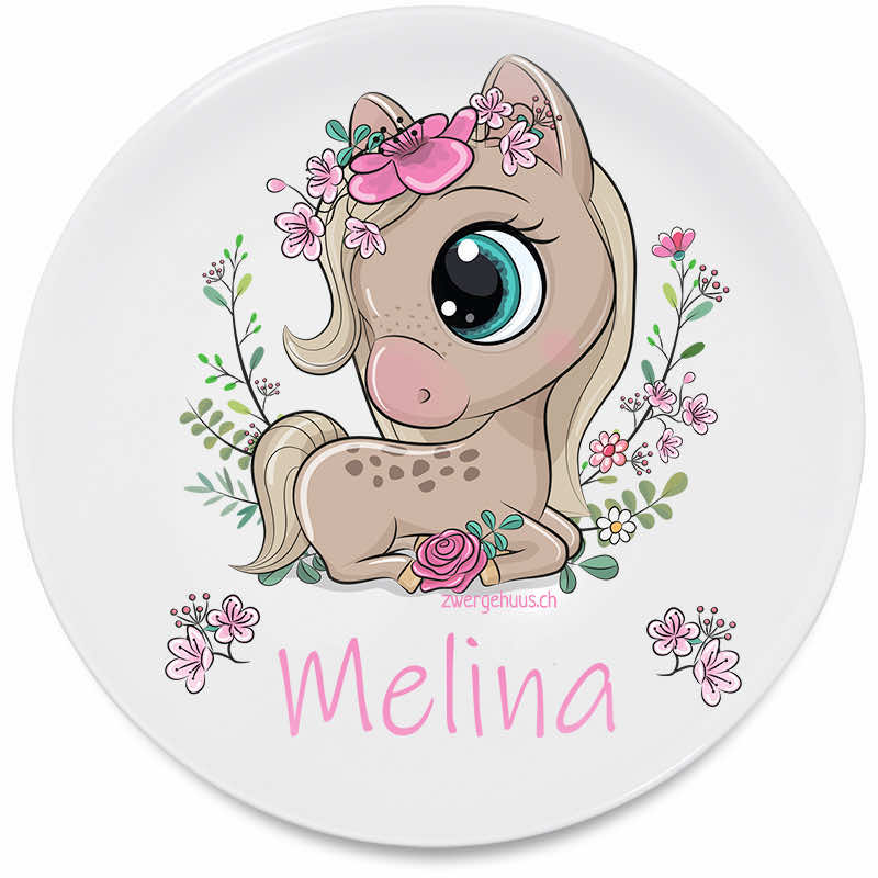 Flat horse plate