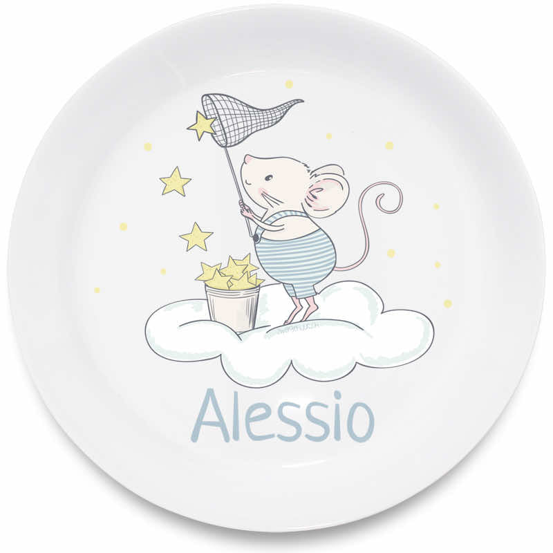Souris de plaque d'enfant
