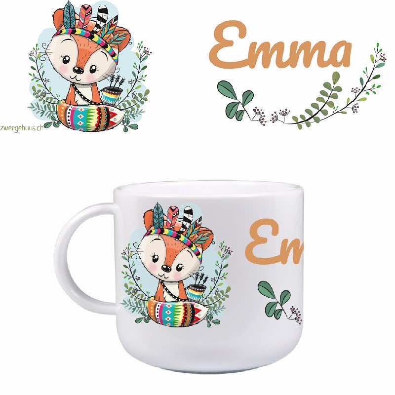 Fox de la tasse d'enfant
