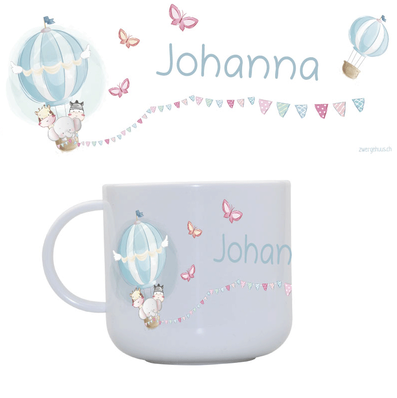 Kindertasse Heissluftballon