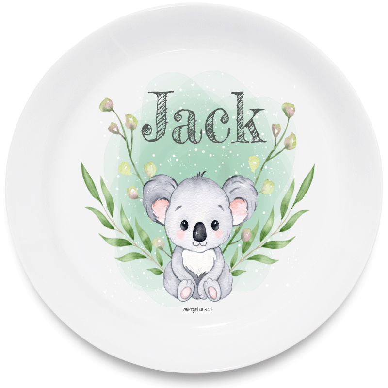 Koala pour l'assiette pour enfants