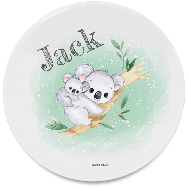 Teller flach Koala