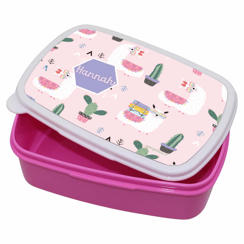Lunchbox Kunststoff Lama
