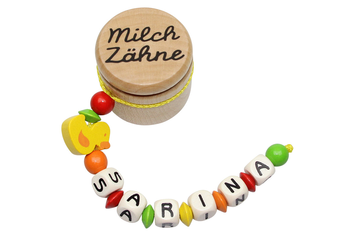 Milchzahndose Ente gelb