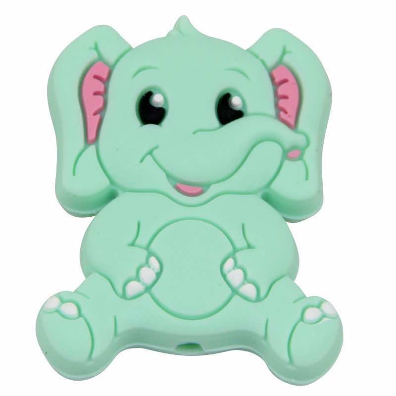 Éléphant du motif en silicone