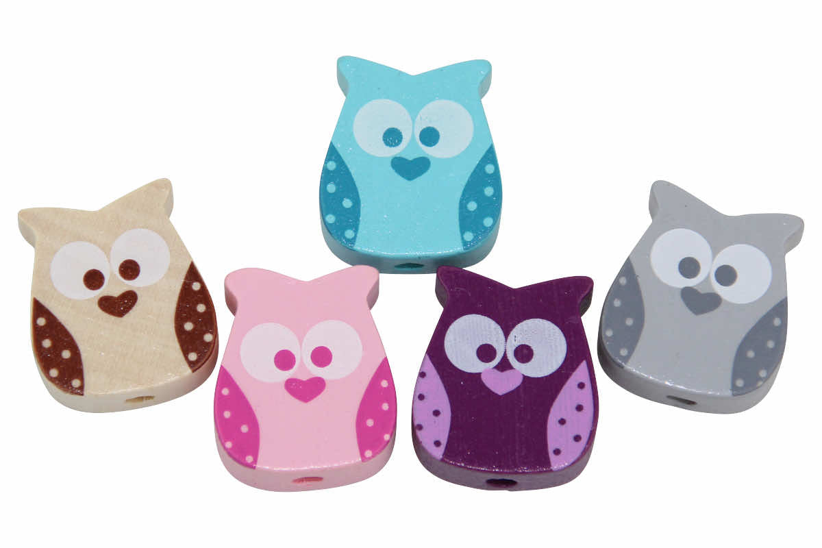 Hiboux de perles de moteur petit