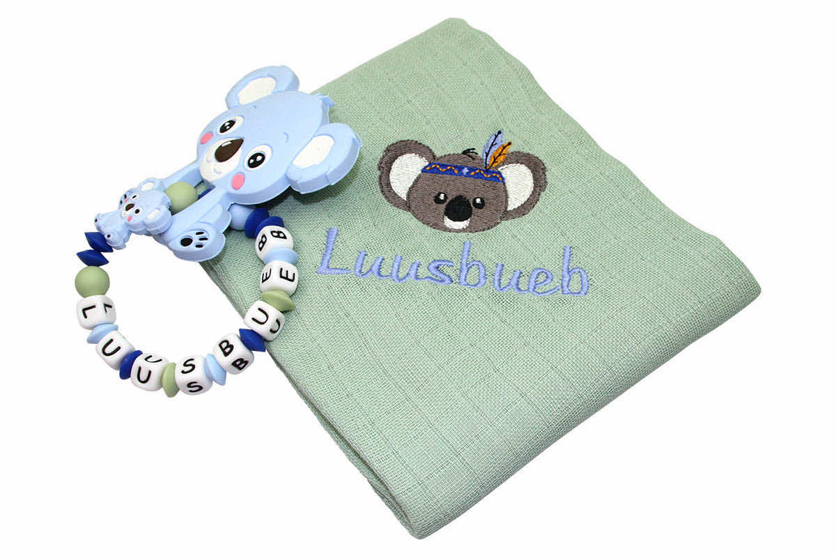 SILIKON Koala Boy grasping toy set