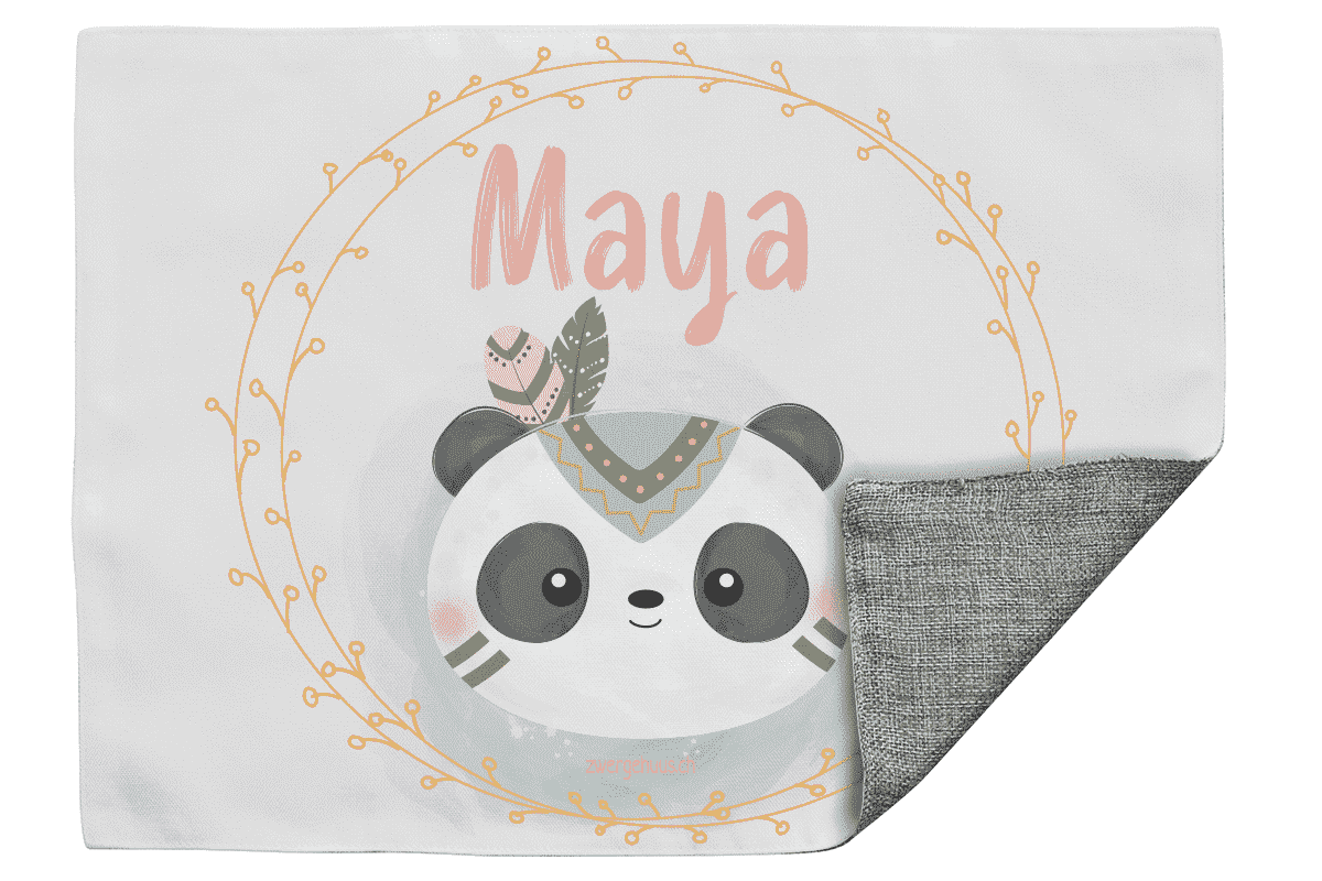 Stoff Tischset  Panda
