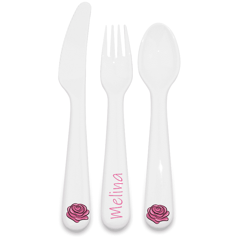 Kinderbesteck Rosen