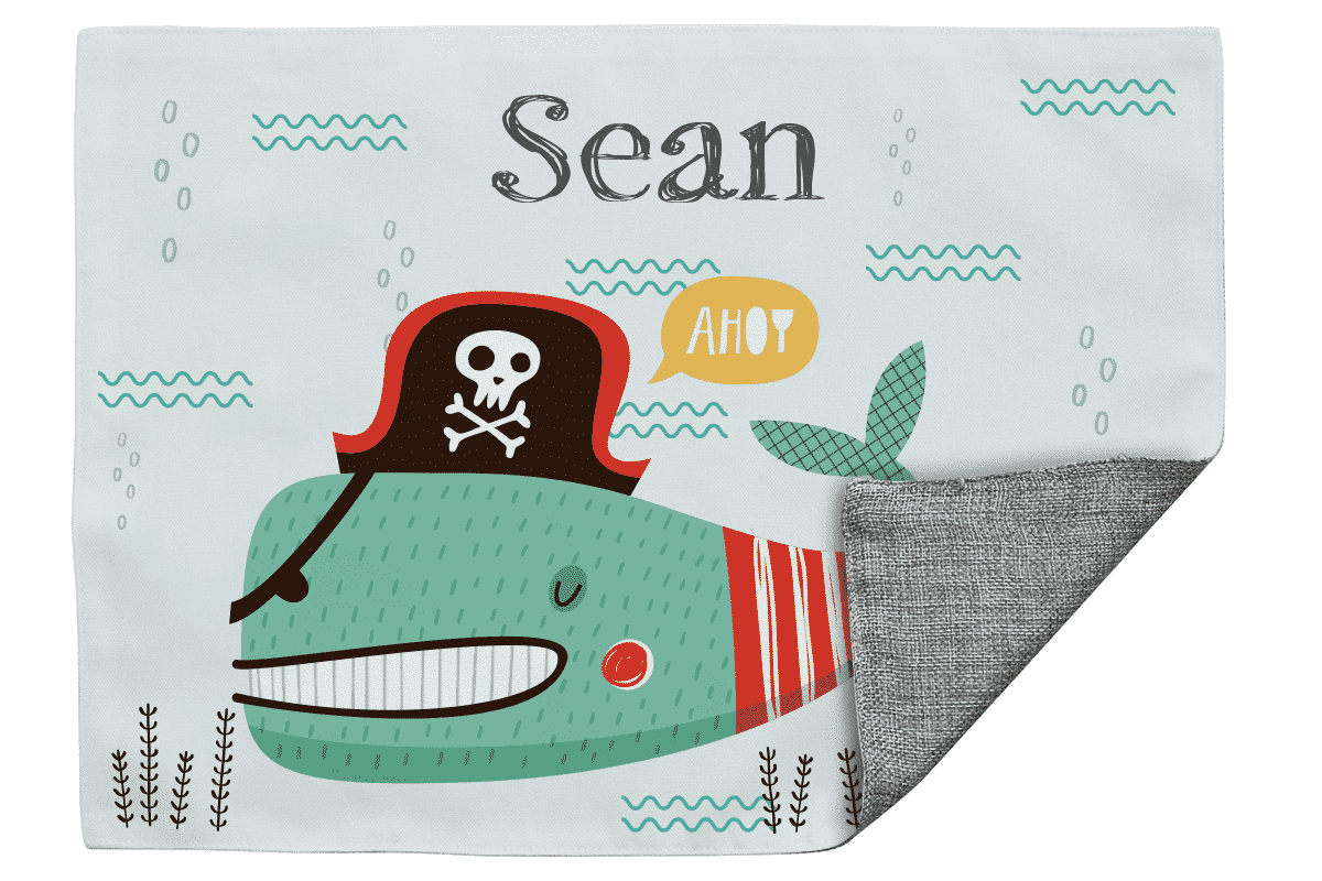Stoff Tischset Piratenfisch