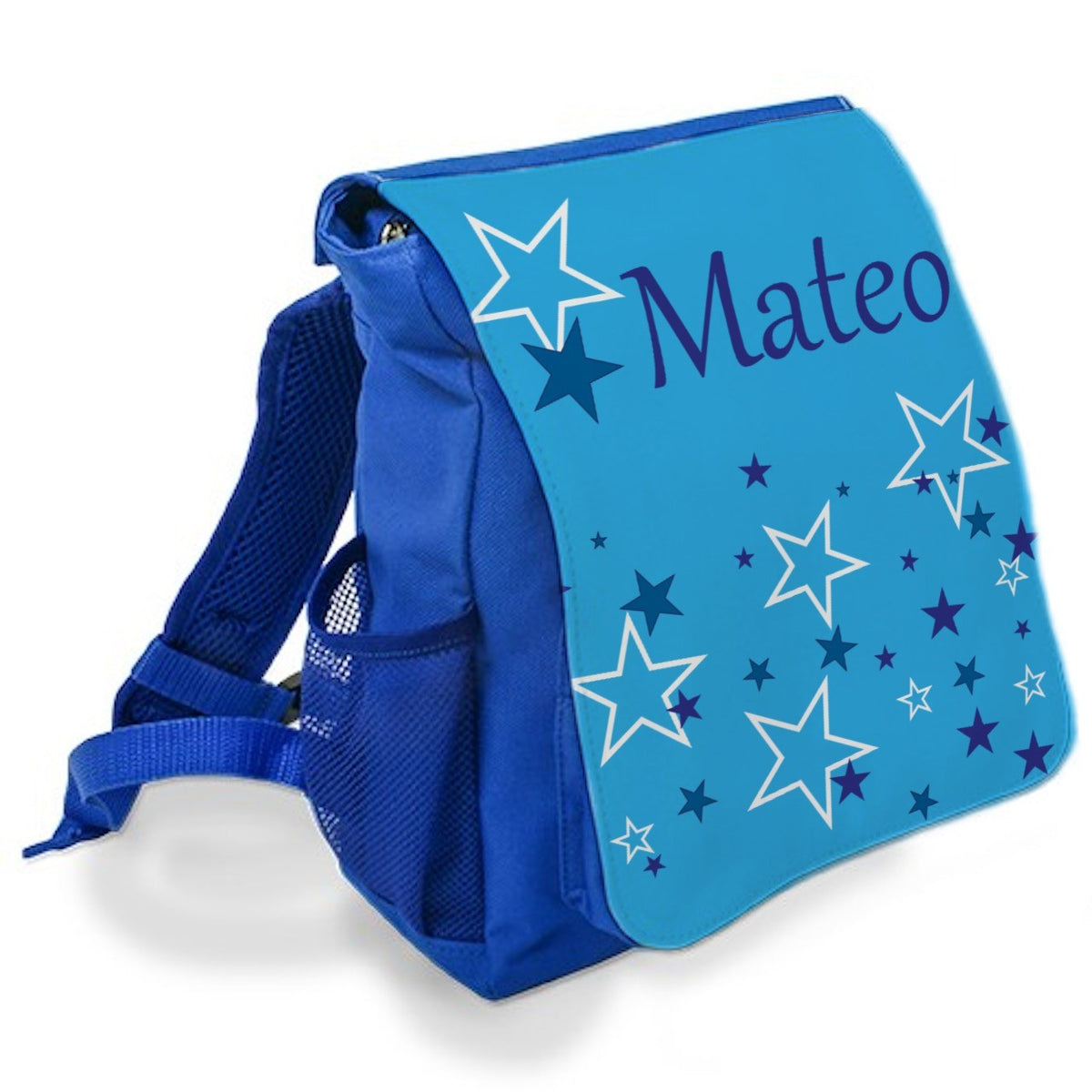 Enfants étoiles de sac à dos bleu