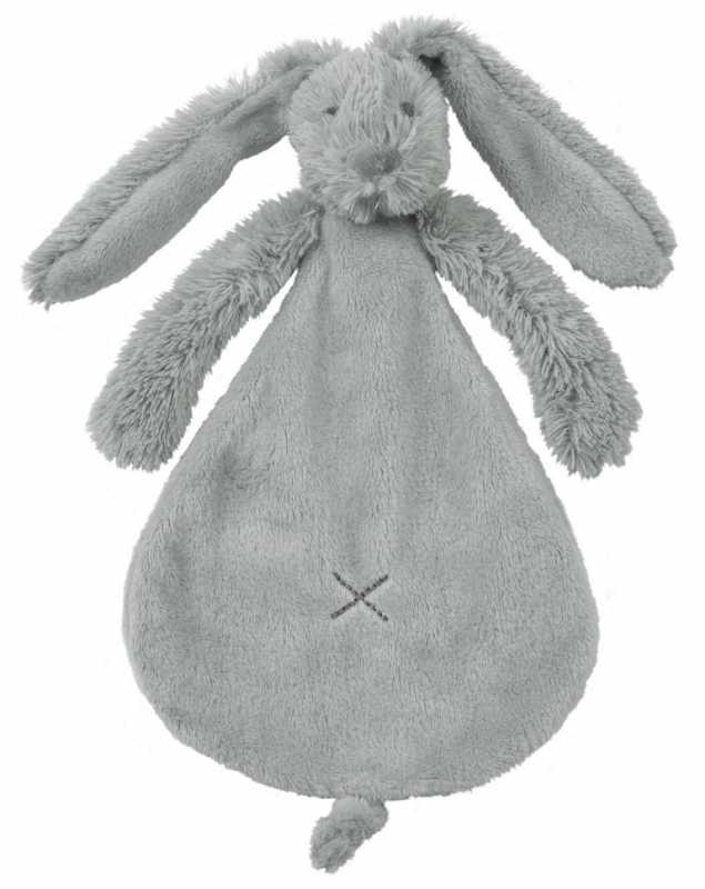 Mini lapin en tissu câlin gris