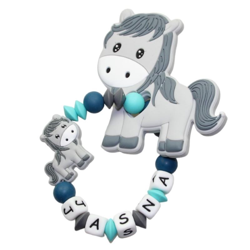 Bitegreifling Horse Hellgrau: Essence: turquoise