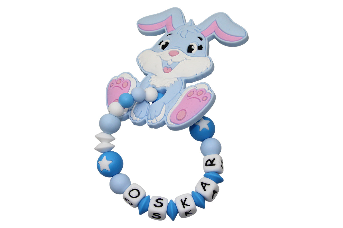 Beissgreifling Bunny pastellblau