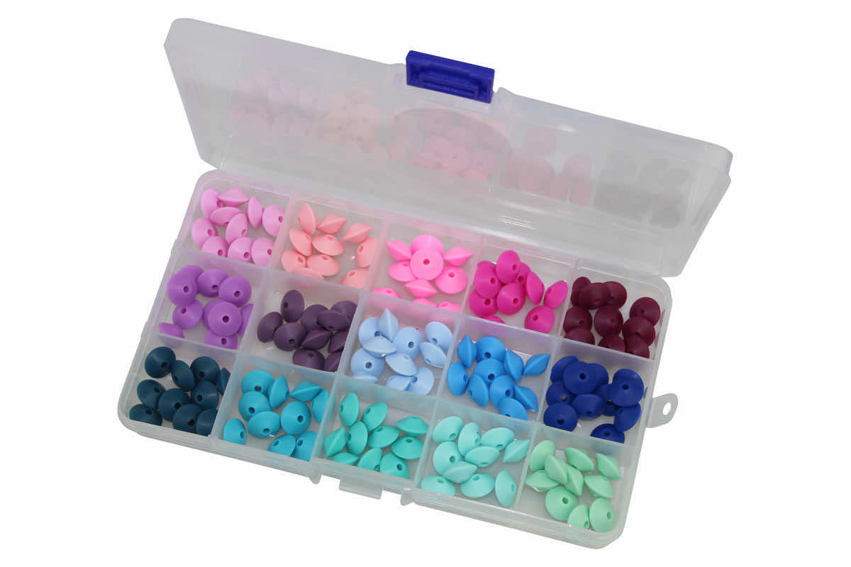 Starterset Silikonlinsen spitz 12mm Boy & Girl
