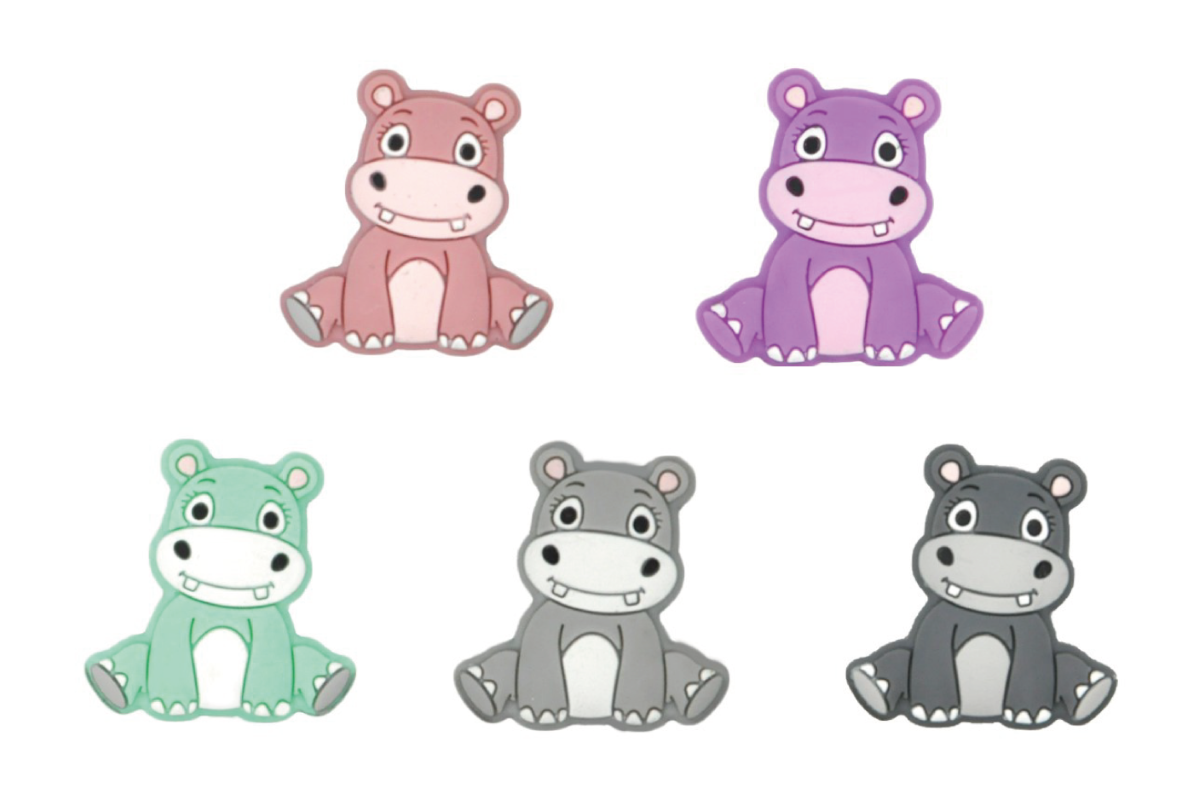 MOTIF SILICONE HIPPO