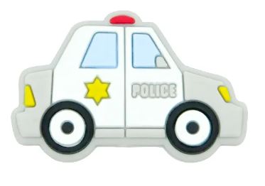 Voiture de police de motif en silicone