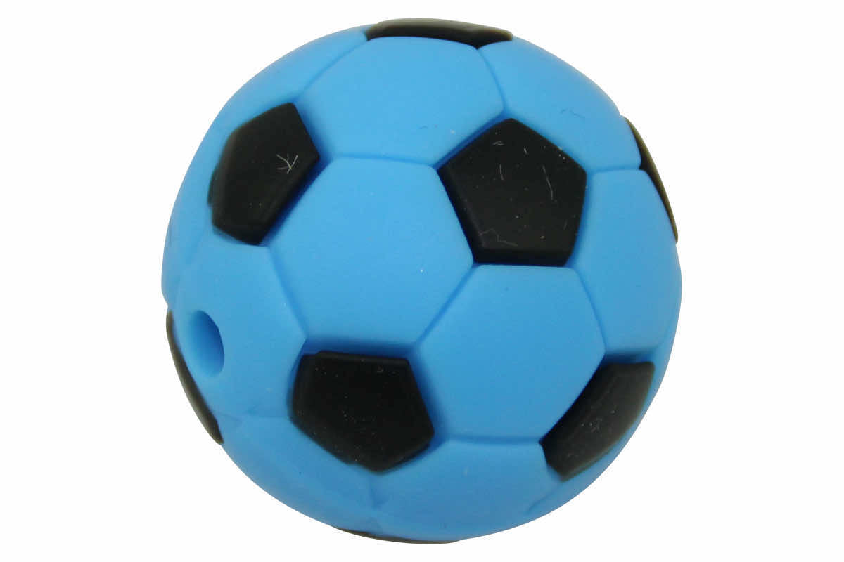 Silikonperle Fussball 19mm