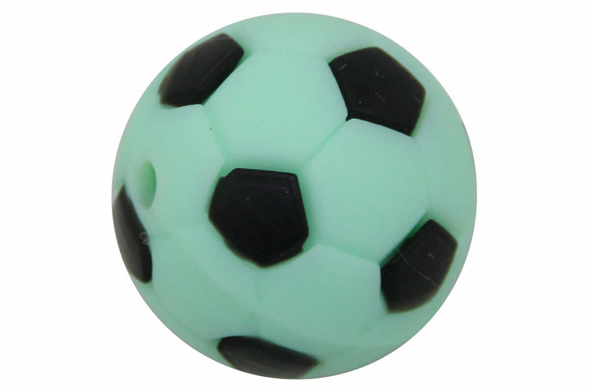 Silikonperle Fussball 19mm