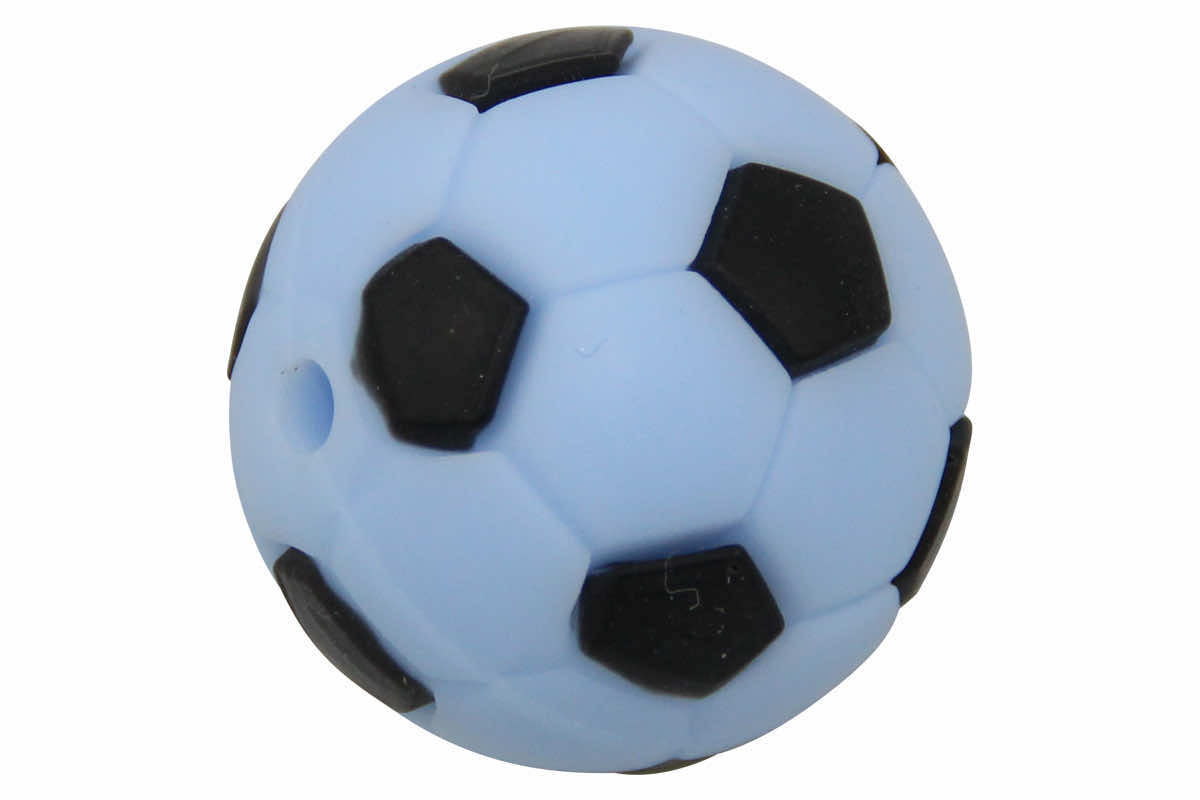 Silikonperle Fussball 19mm
