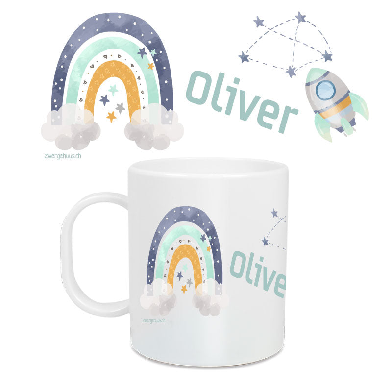 Large children's mug Space