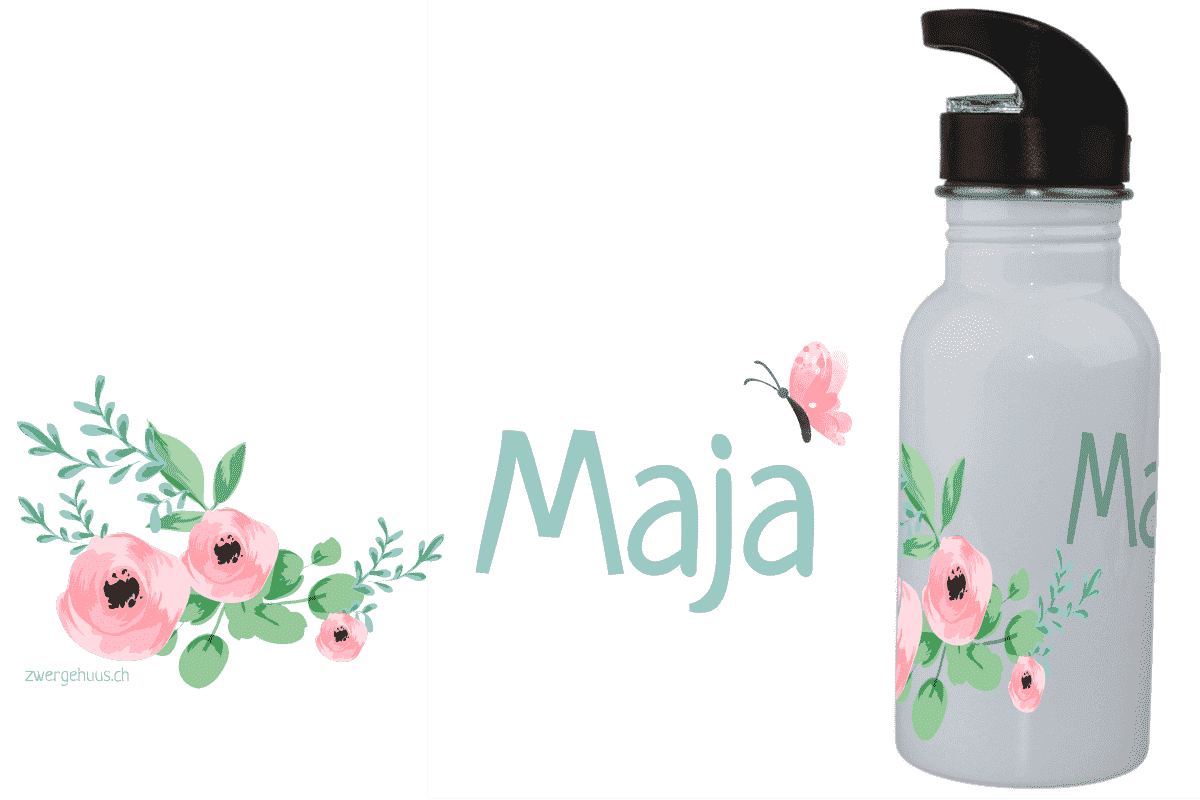 Trinkflasche Blumen