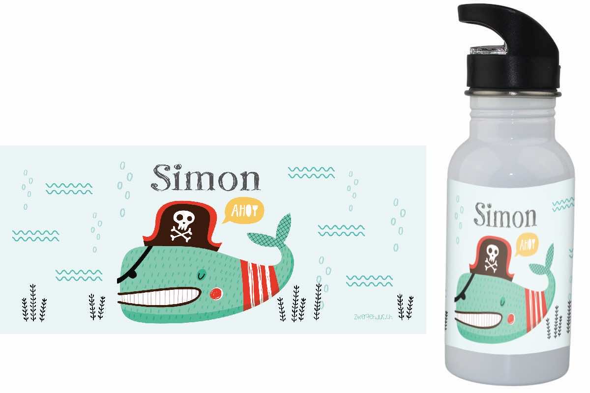 Trinkflasche Piratenfisch