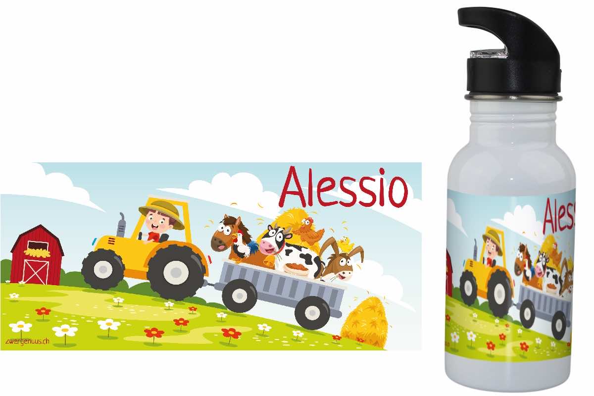 Trinkflasche Bauernhof