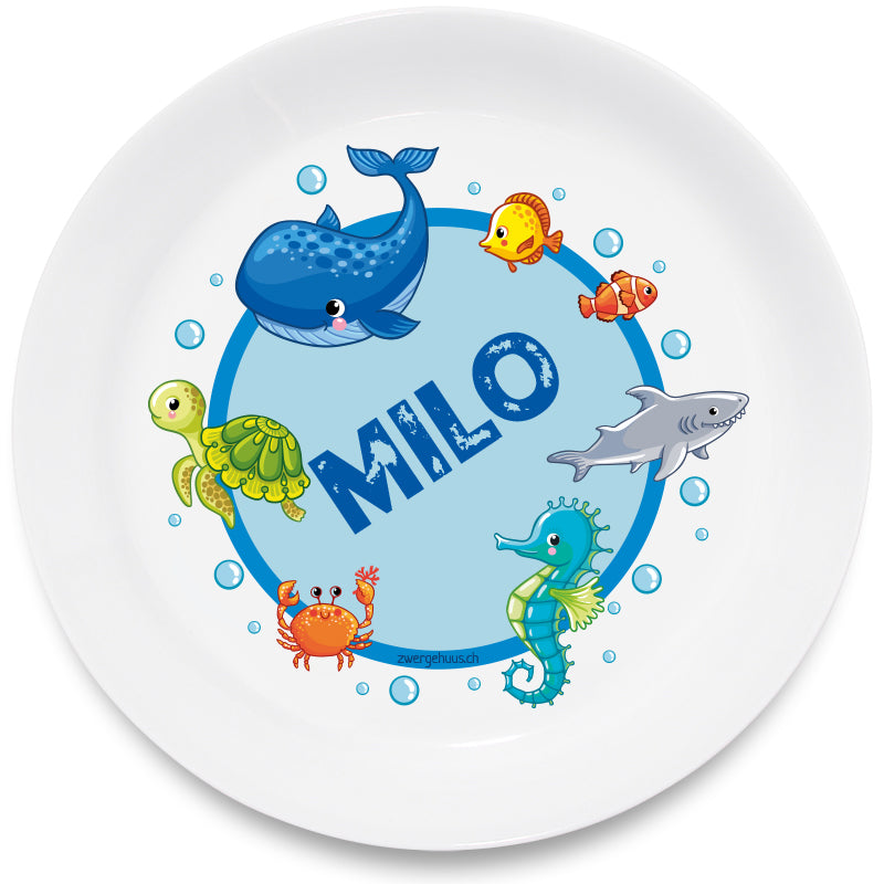 Kinderteller Unterwasserwelt