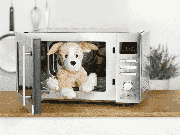 Warming toy puppy