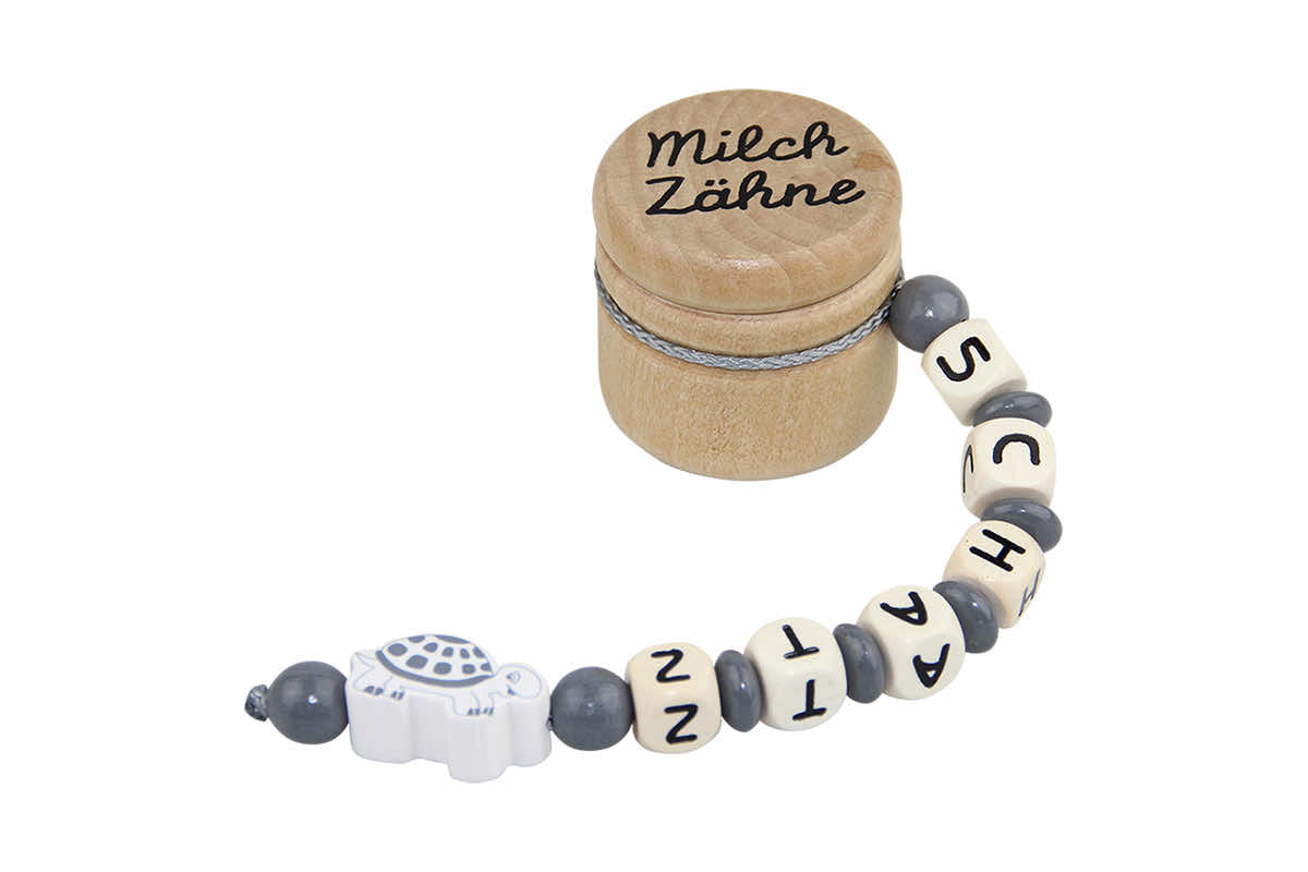 Milk tooth box turtle white with name